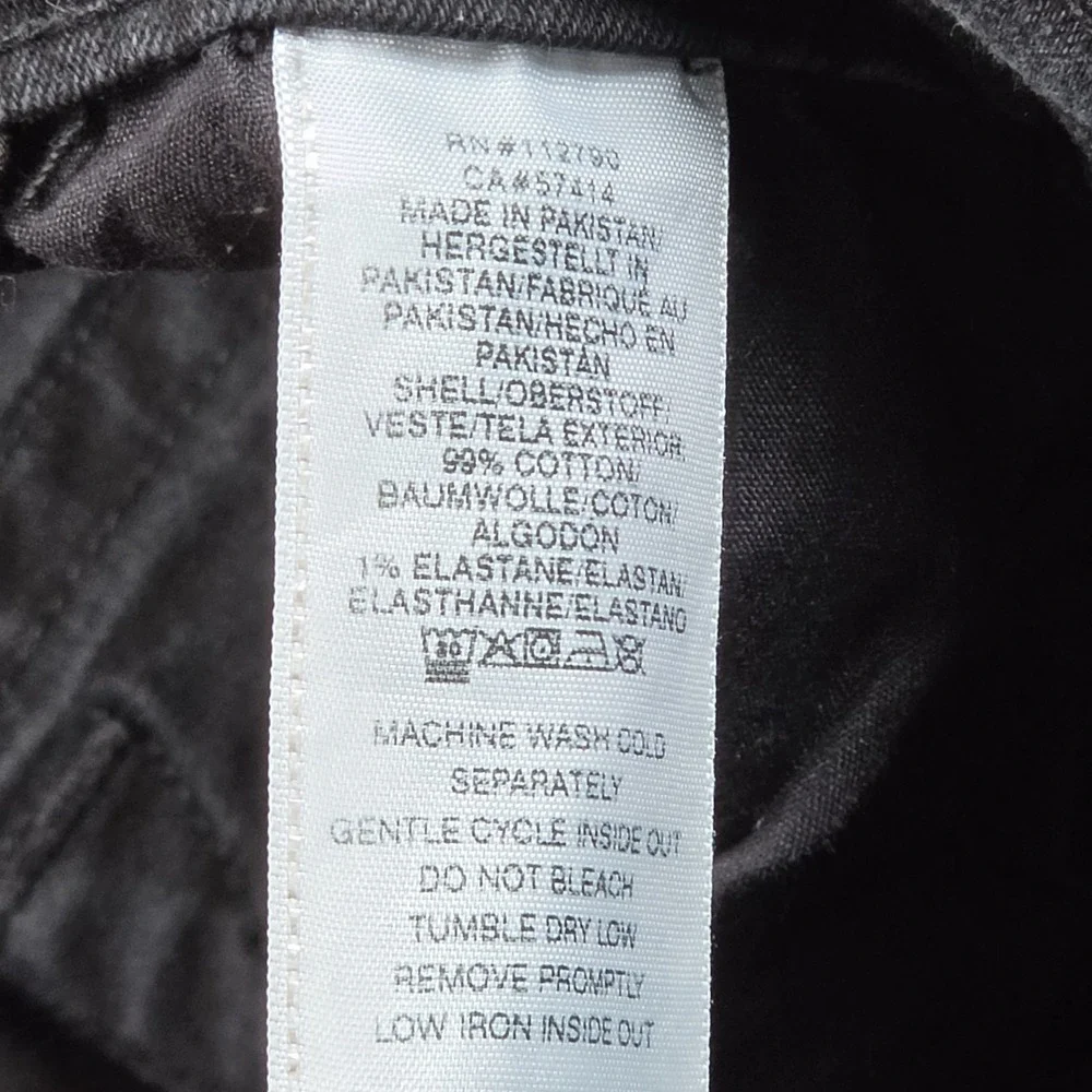 True Religion Rocco Relaxed Skinny Jeans Mens 38 Black Faded Flap Pocket Stretch